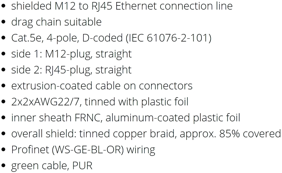 כבלים לסנסורים METZ CONNECTOR 142M4D15010 TEXT